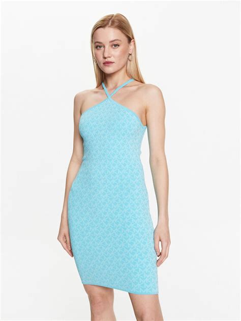 michael kors kleid blau blumen|Women's Blue Mini, Midi and Maxi Dresses .